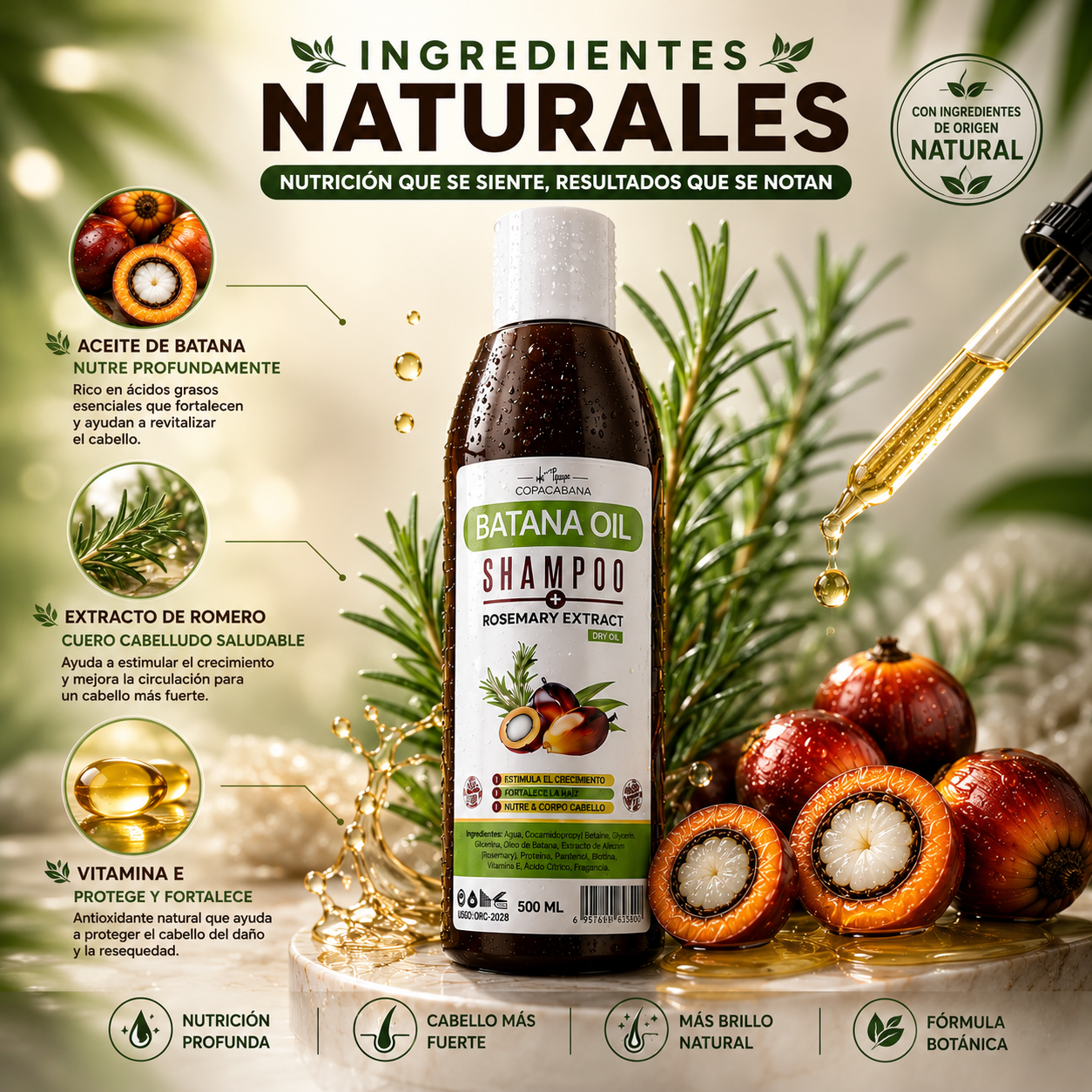 Shampoo de Batana para el Crecimiento Capilar
